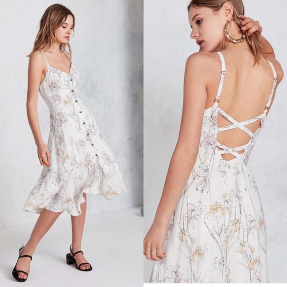 Urban Outfitters Kimchi Blue Graziano Midi Dress